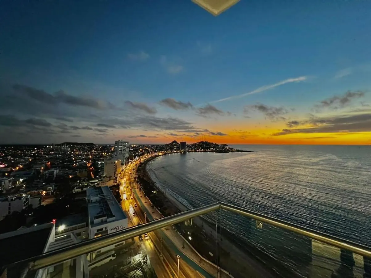 Sunset View Malecon 1404 Vista Panoramica Al Mar Apartman Mazatlán
